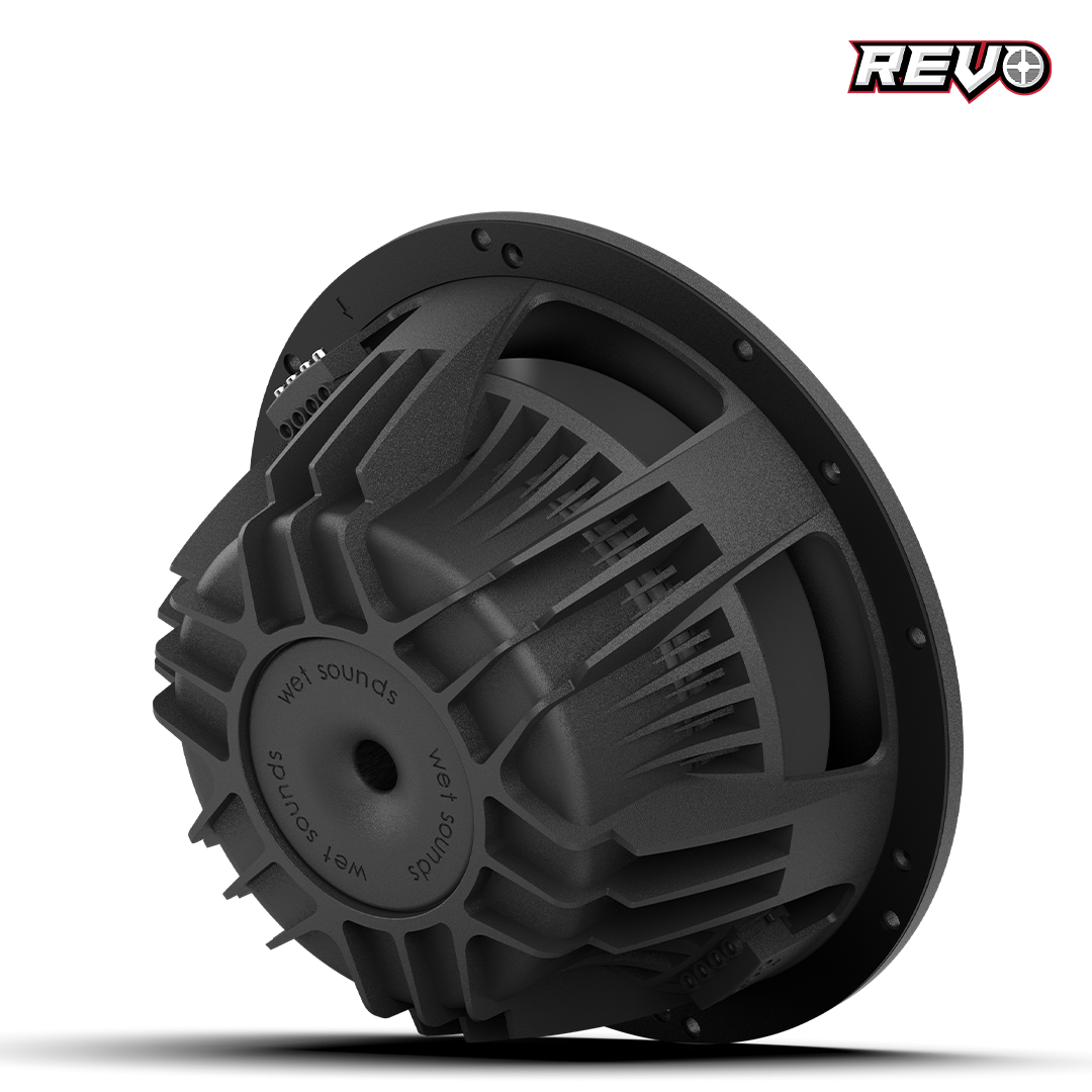 REVO 10 HP S4 V3 | Wet Sounds REVO Series 10-inch High-Power Marine Subwoofer - 4Ω Black