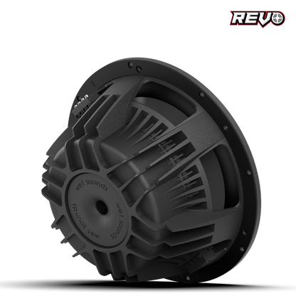 REVO 10 HP S4 V3 | Wet Sounds REVO Series 10-inch High-Power Marine Subwoofer - 4Ω Black