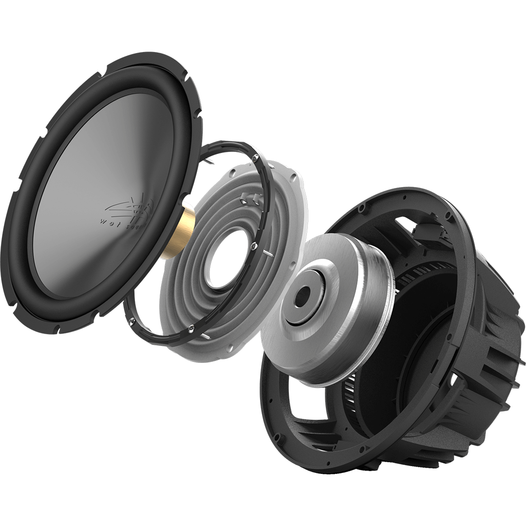 REVO 10 HP S4 V3 | Wet Sounds REVO Series 10-inch High-Power Marine Subwoofer - 4Ω Black