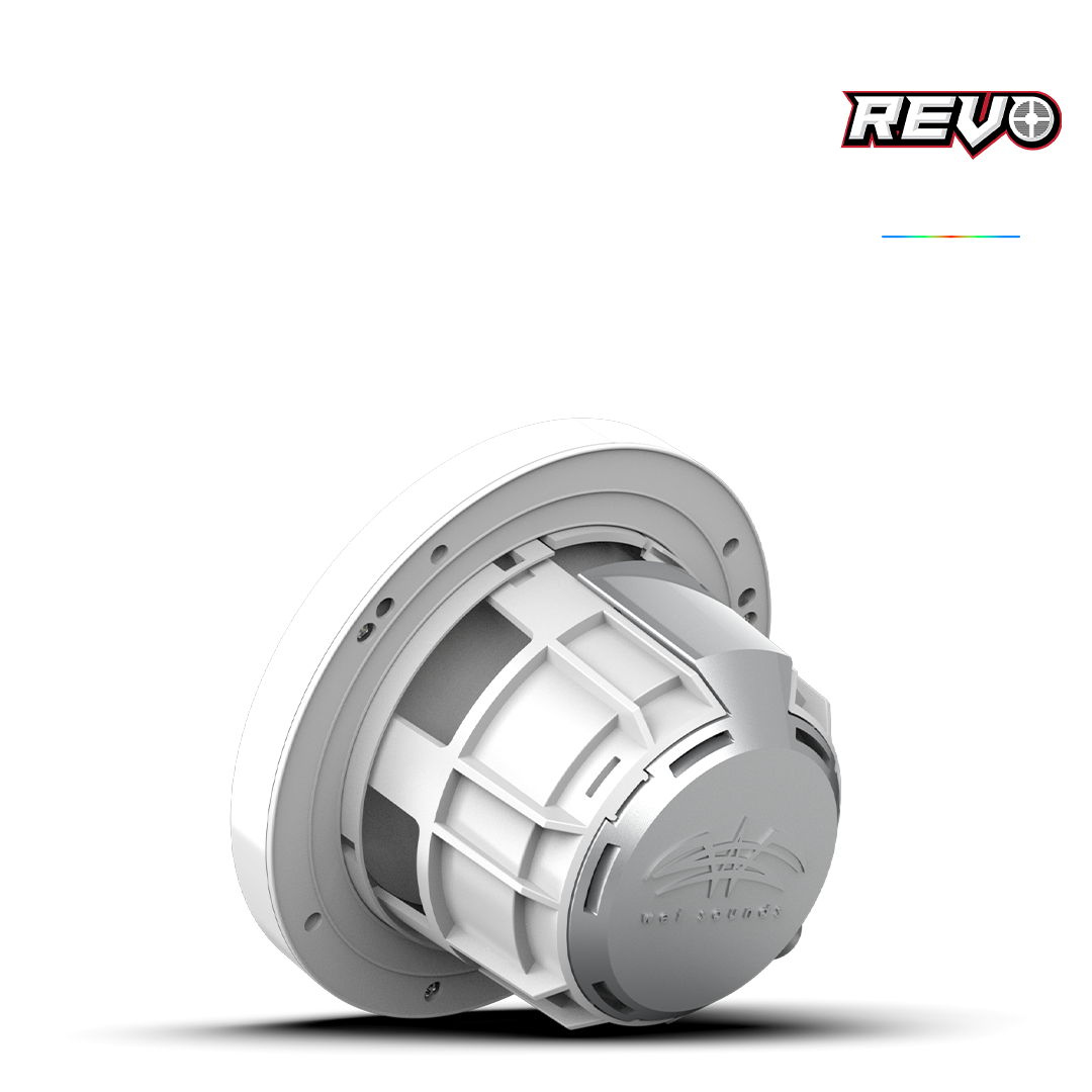 REVO 6-XWW | REVO Series 6.5-inch High-Output Component Style Coaxial Speakers w/ XW-White RGB Grilles