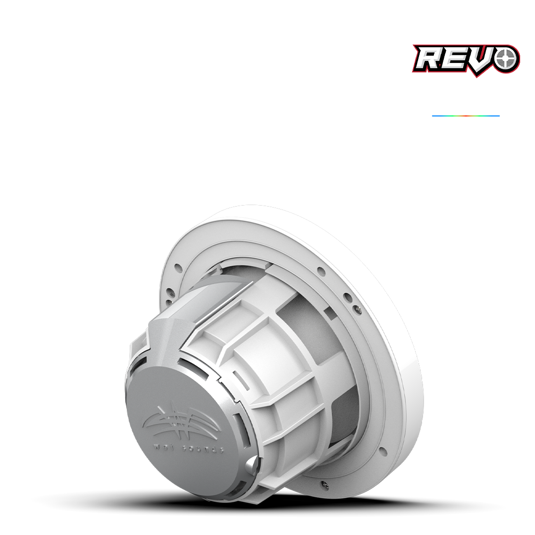 REVO 6-XWW | REVO Series 6.5-inch High-Output Component Style Coaxial Speakers w/ XW-White RGB Grilles