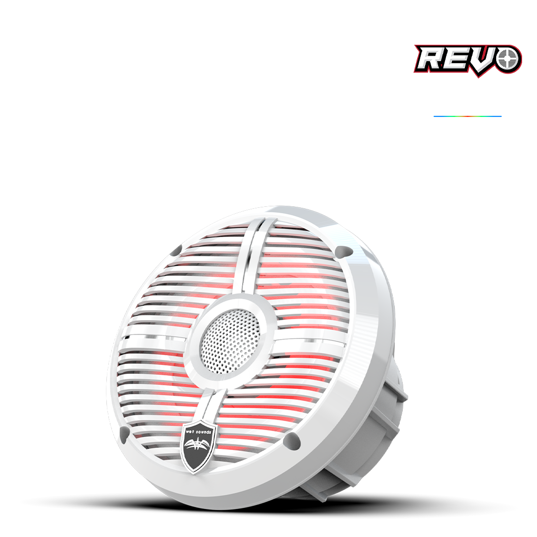 REVO 6-XWW | REVO Series 6.5-inch High-Output Component Style Coaxial Speakers w/ XW-White RGB Grilles