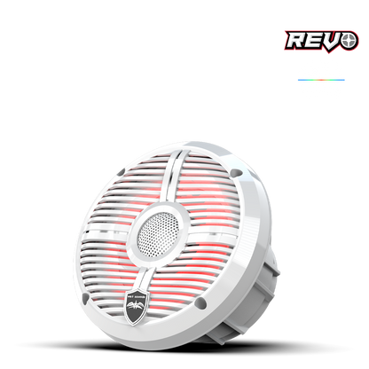 REVO 6-XWW | REVO Series 6.5-inch High-Output Component Style Coaxial Speakers w/ XW-White RGB Grilles