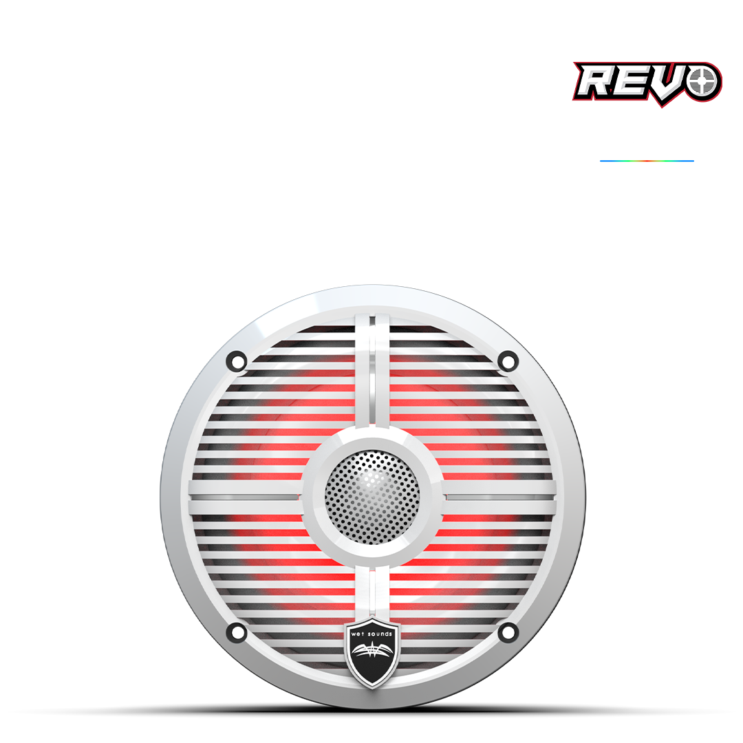 REVO 6-XWW | REVO Series 6.5-inch High-Output Component Style Coaxial Speakers w/ XW-White RGB Grilles