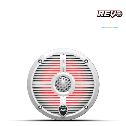 REVO 6-XWW | REVO Series 6.5-inch High-Output Component Style Coaxial Speakers w/ XW-White RGB Grilles
