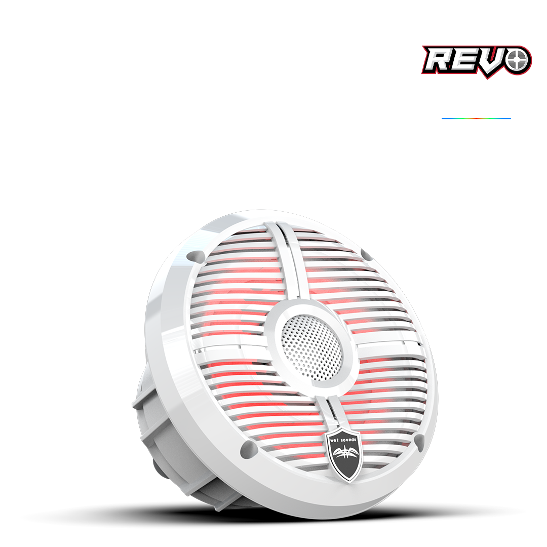 REVO 6-XWW | REVO Series 6.5-inch High-Output Component Style Coaxial Speakers w/ XW-White RGB Grilles