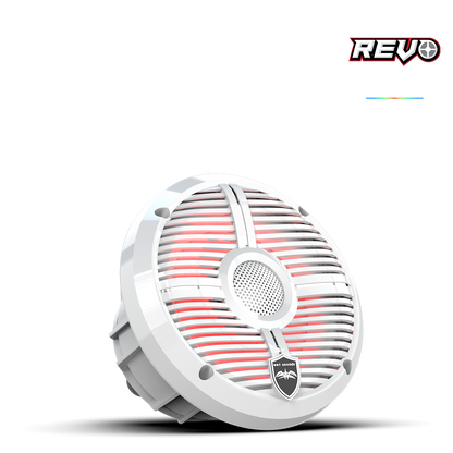 REVO 6-XWW | REVO Series 6.5-inch High-Output Component Style Coaxial Speakers w/ XW-White RGB Grilles