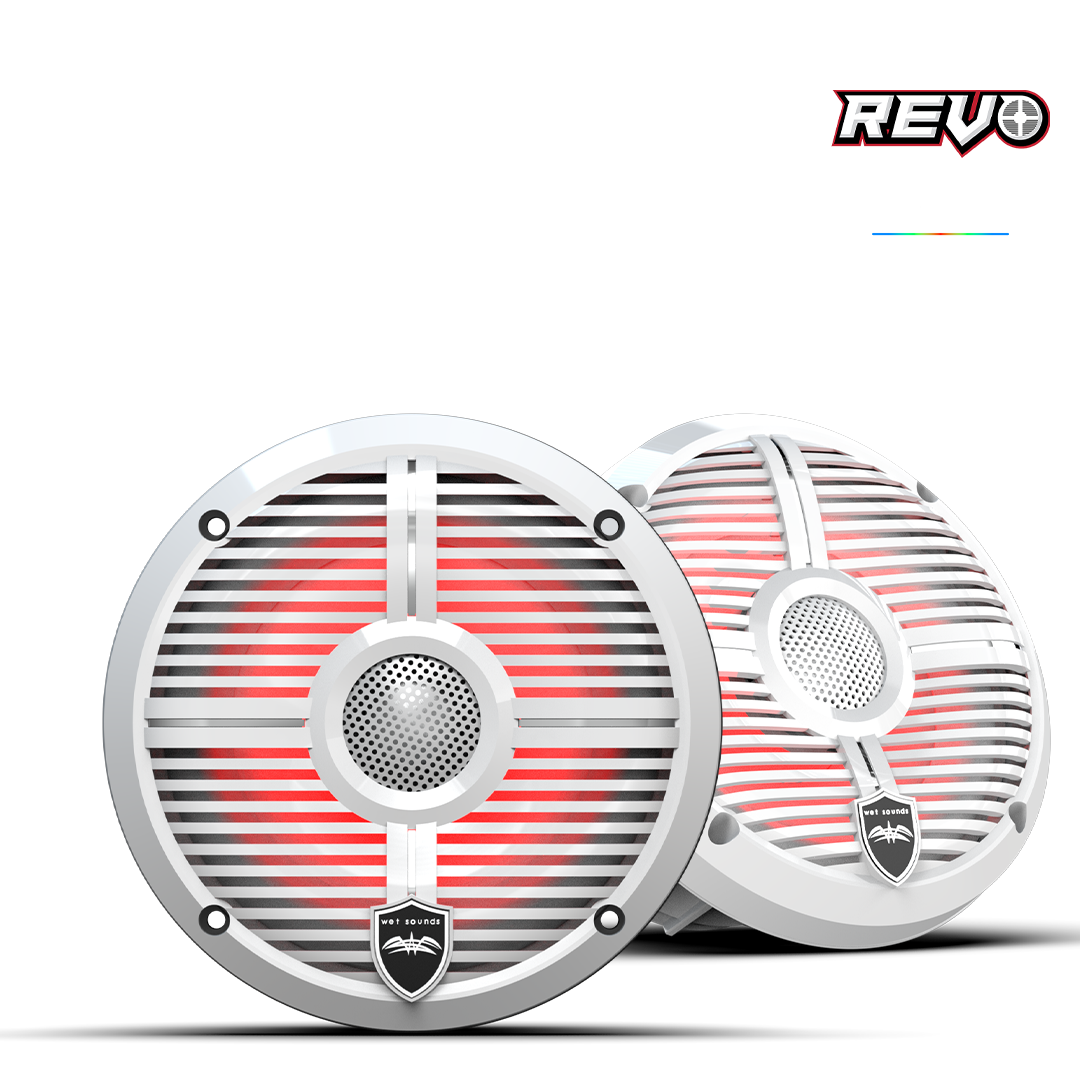REVO 6-XWW | REVO Series 6.5-inch High-Output Component Style Coaxial Speakers w/ XW-White RGB Grilles