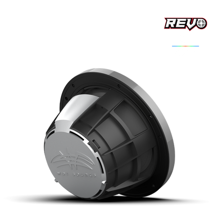 REVO 8-XSG-SS | REVO Series 8-inch High-Output Component Style Coaxial Speakers w/ XS-Gunmetal-Stainless Steel RGB Grilles