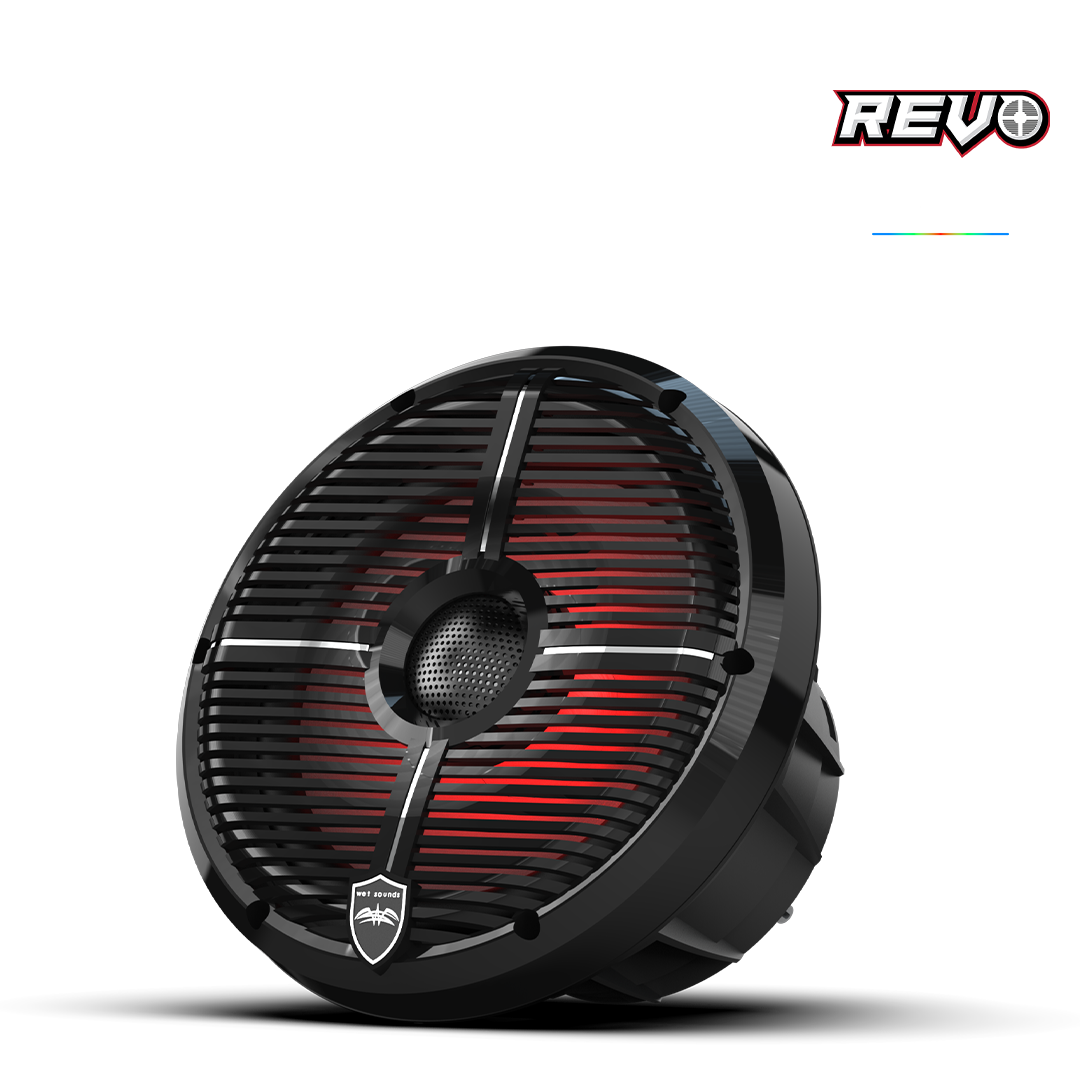 REVO 8-XWB | REVO Series 8-inch High-Output Component Style Coaxial Speakers w/ XW-Black RGB Grilles