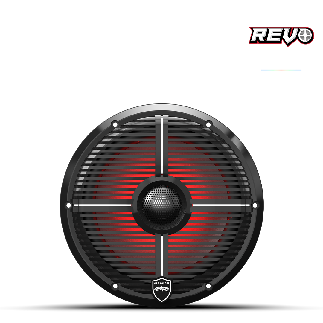 REVO 8-XWB | REVO Series 8-inch High-Output Component Style Coaxial Speakers w/ XW-Black RGB Grilles