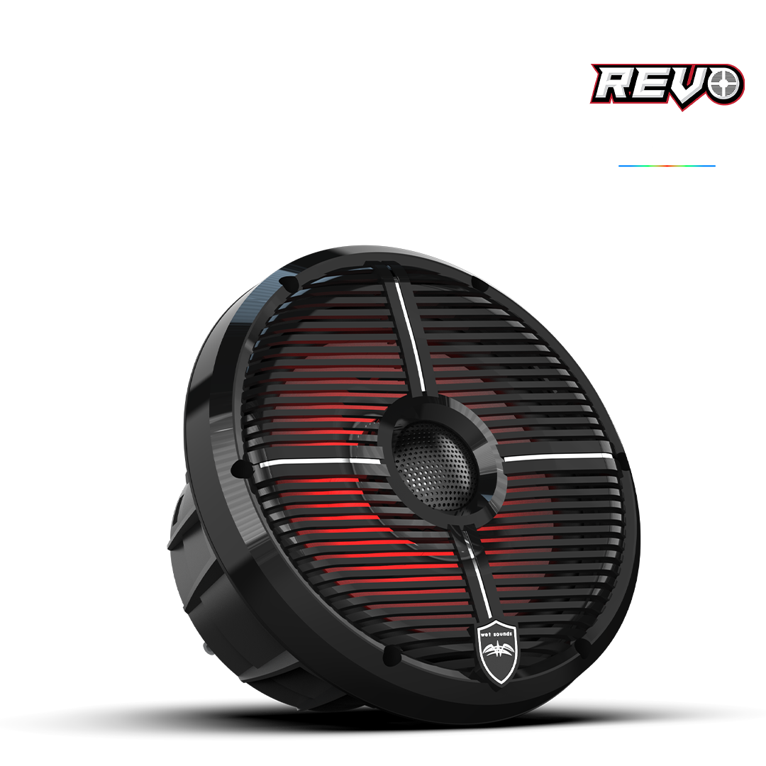 REVO 8-XWB | REVO Series 8-inch High-Output Component Style Coaxial Speakers w/ XW-Black RGB Grilles