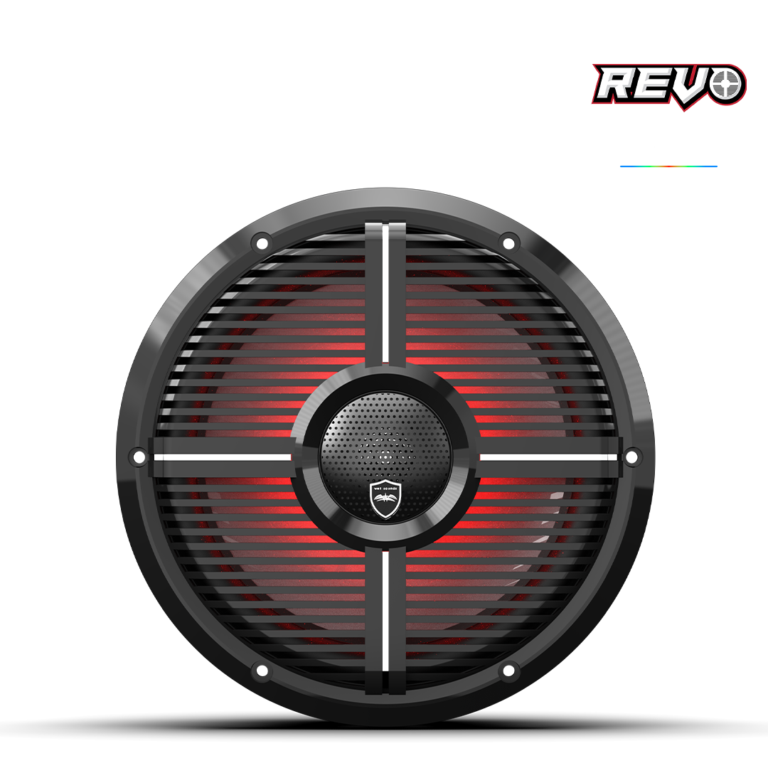 REVO CX-10 XW-B S2 | REVO Series 10-inch High-Output Component Style Coaxial Speakers w/ XW-Black RGB Grilles