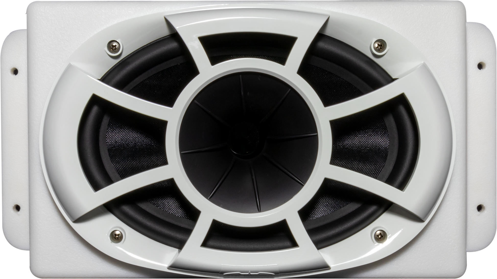 Wet Sounds | REV Series 6x9 HLCD w/ Surface Mountable Roto-mold Enclosure & Grille - White