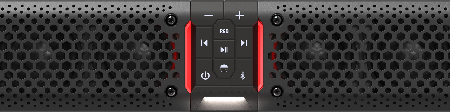 STEALTH XT 12-B | Wet Sounds All-In-One 12-Speaker Amplified Bluetooth Soundbar With Remote