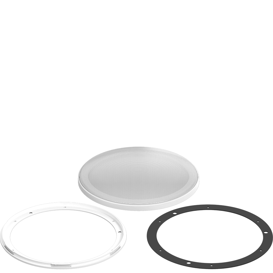 ZERO Series XY 10 GRILLE-W | Wet Sounds Yacht Style XY Grille for Revo/Zero Series Subwoofers