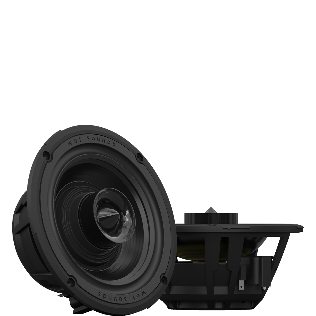 ZERO Series 6 XY-W | Wet Sounds ZERO Series High-Output 6.5" Marine Coaxial Speakers with Yacht Grilles