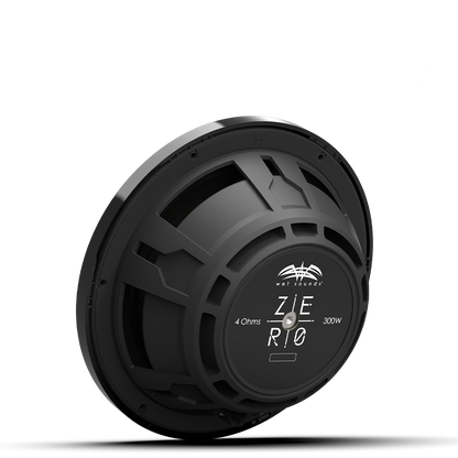 ZERO 10 S4 XZ-B | Wet Sounds Zero Series 10-inch 4Ω High-Output Sealed Enclosure Marine Subwoofer with Black XZ Grille