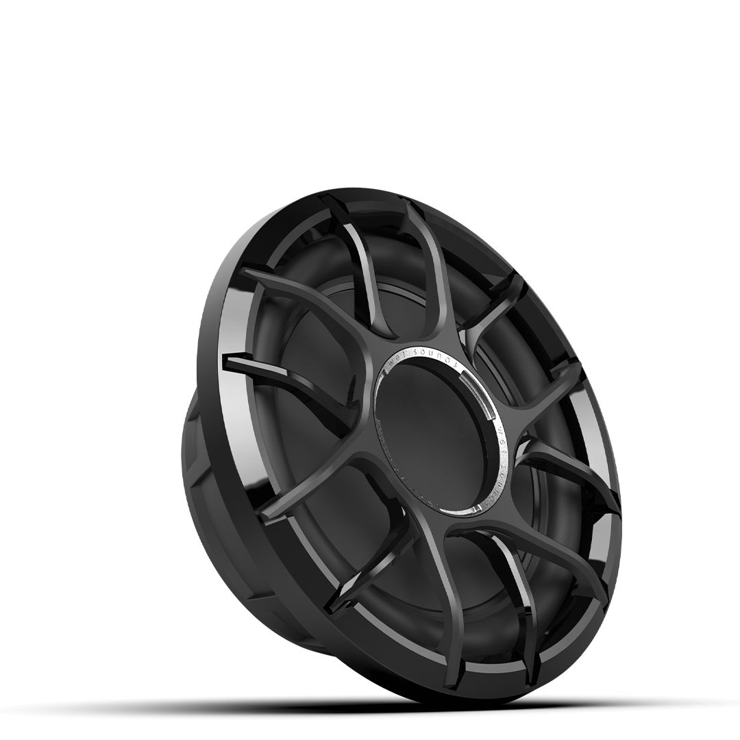 ZERO 10 S4 XZ-B | Wet Sounds Zero Series 10-inch 4Ω High-Output Sealed Enclosure Marine Subwoofer with Black XZ Grille