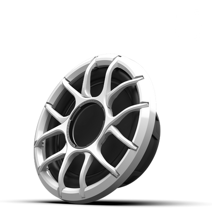 ZERO 10 S4 XZ-W | Wet Sounds Zero Series 10-inch 4Ω High-Output Sealed Enclosure Marine Subwoofer with White XZ Grille