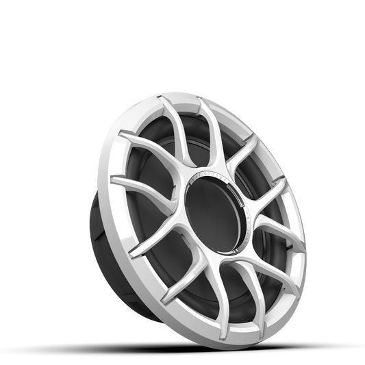 ZERO 10 S4 XZ-W | Wet Sounds Zero Series 10-inch 4Ω High-Output Sealed Enclosure Marine Subwoofer with White XZ Grille