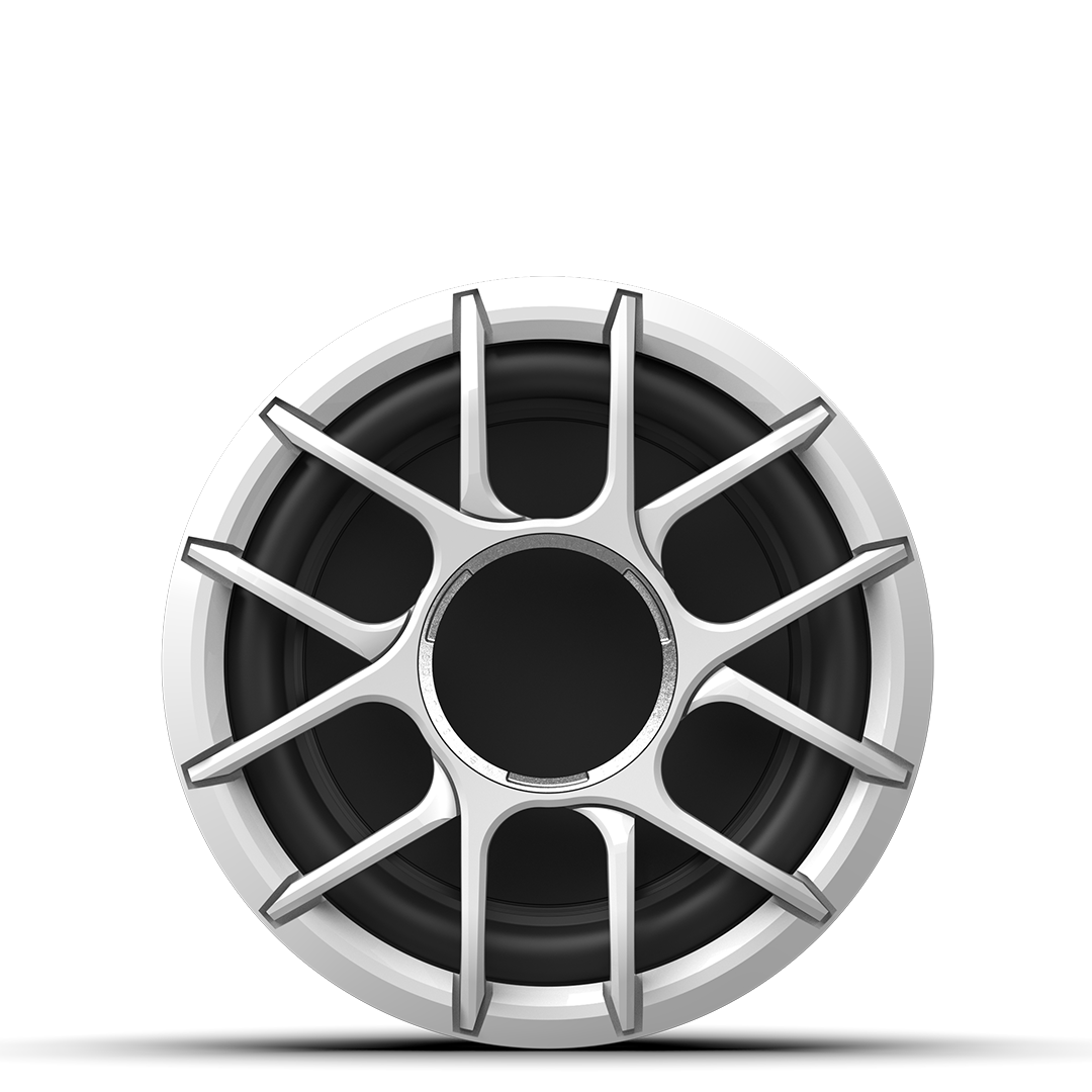 ZERO 10 S4 XZ-W | Wet Sounds Zero Series 10-inch 4Ω High-Output Sealed Enclosure Marine Subwoofer with White XZ Grille