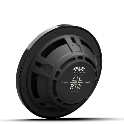 ZERO 12 S4 XZ-B | Wet Sounds Zero Series 12-inch 4Ω High-Output Sealed Enclosure Marine Subwoofer with Black XZ Grille