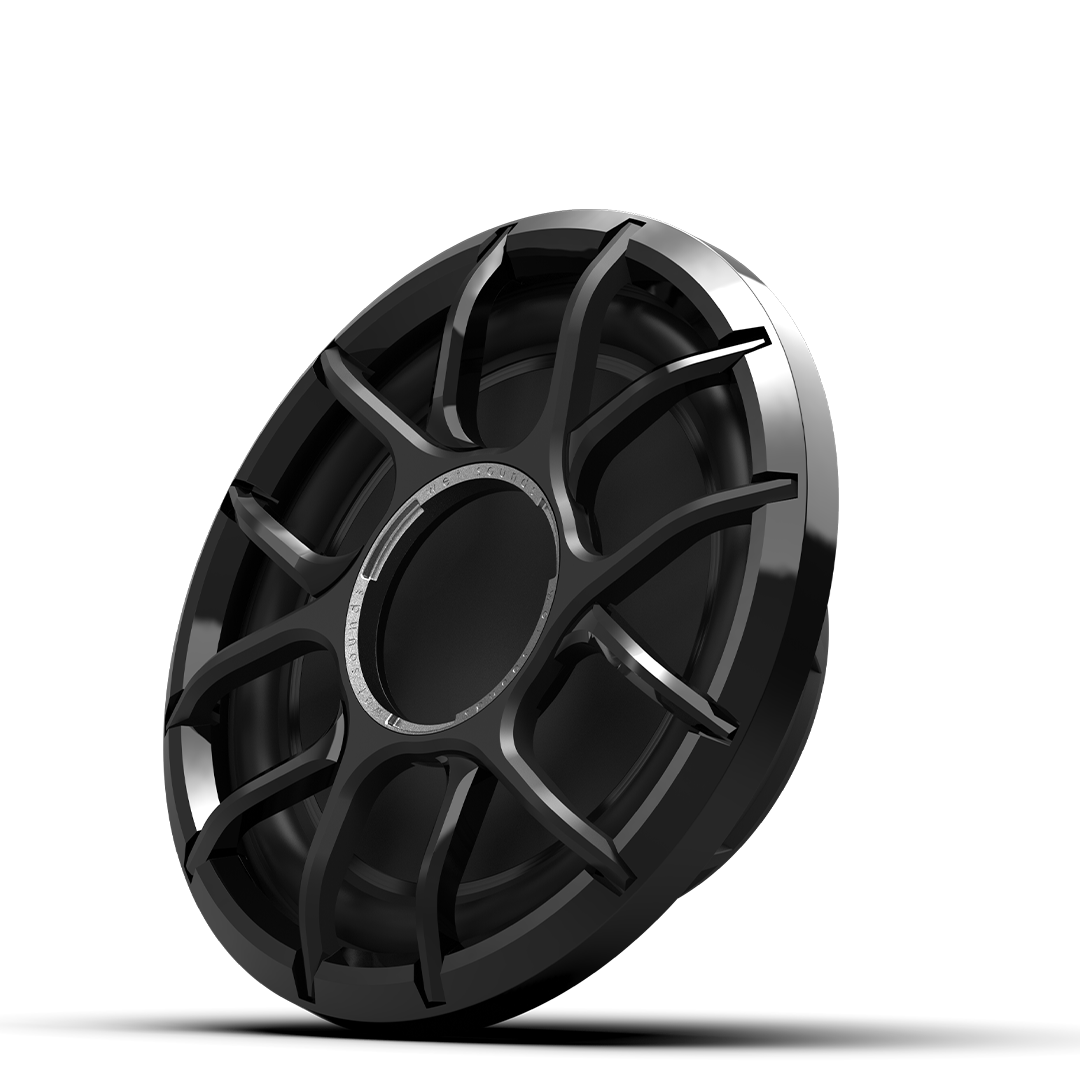 ZERO 12 S4 XZ-B | Wet Sounds Zero Series 12-inch 4Ω High-Output Sealed Enclosure Marine Subwoofer with Black XZ Grille