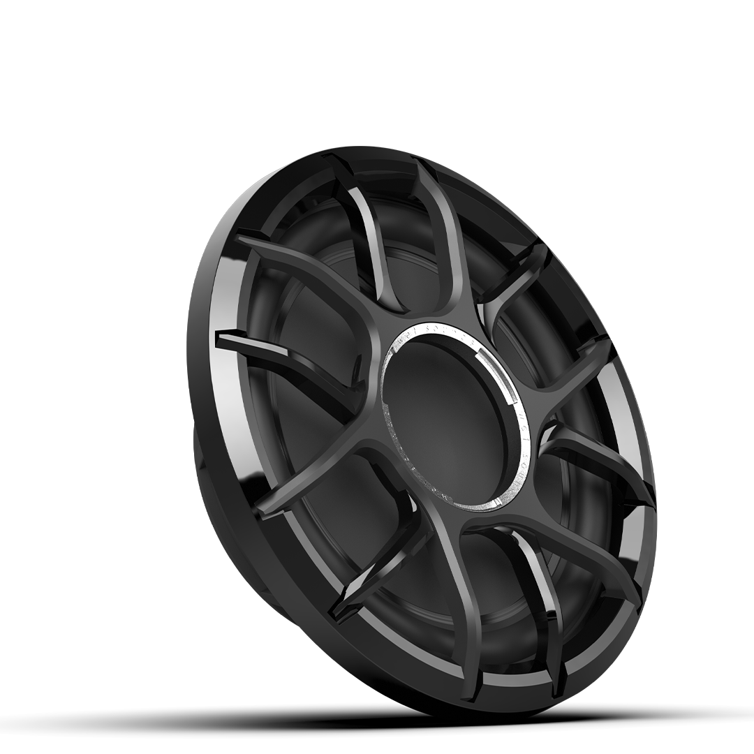 ZERO 12 S4 XZ-B | Wet Sounds Zero Series 12-inch 4Ω High-Output Sealed Enclosure Marine Subwoofer with Black XZ Grille