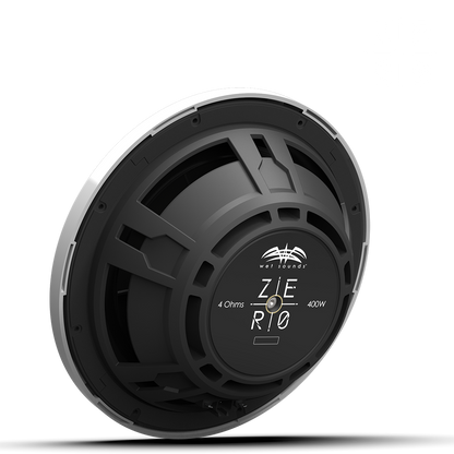 ZERO 12 S4 XZ-W | Wet Sounds Zero Series 12-inch 4Ω High-Output Sealed Enclosure Marine Subwoofer with White XZ Grille
