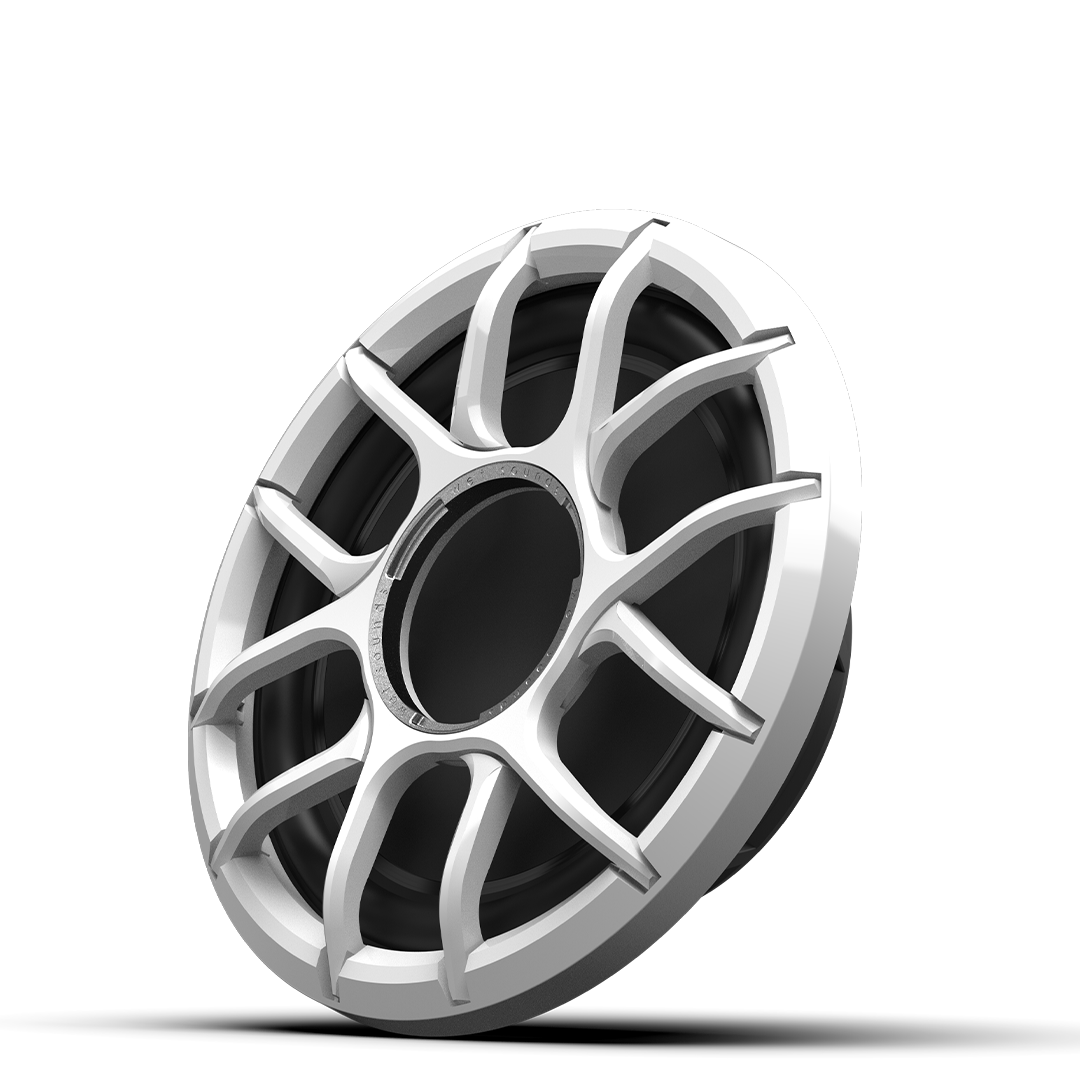 ZERO 12 S4 XZ-W | Wet Sounds Zero Series 12-inch 4Ω High-Output Sealed Enclosure Marine Subwoofer with White XZ Grille