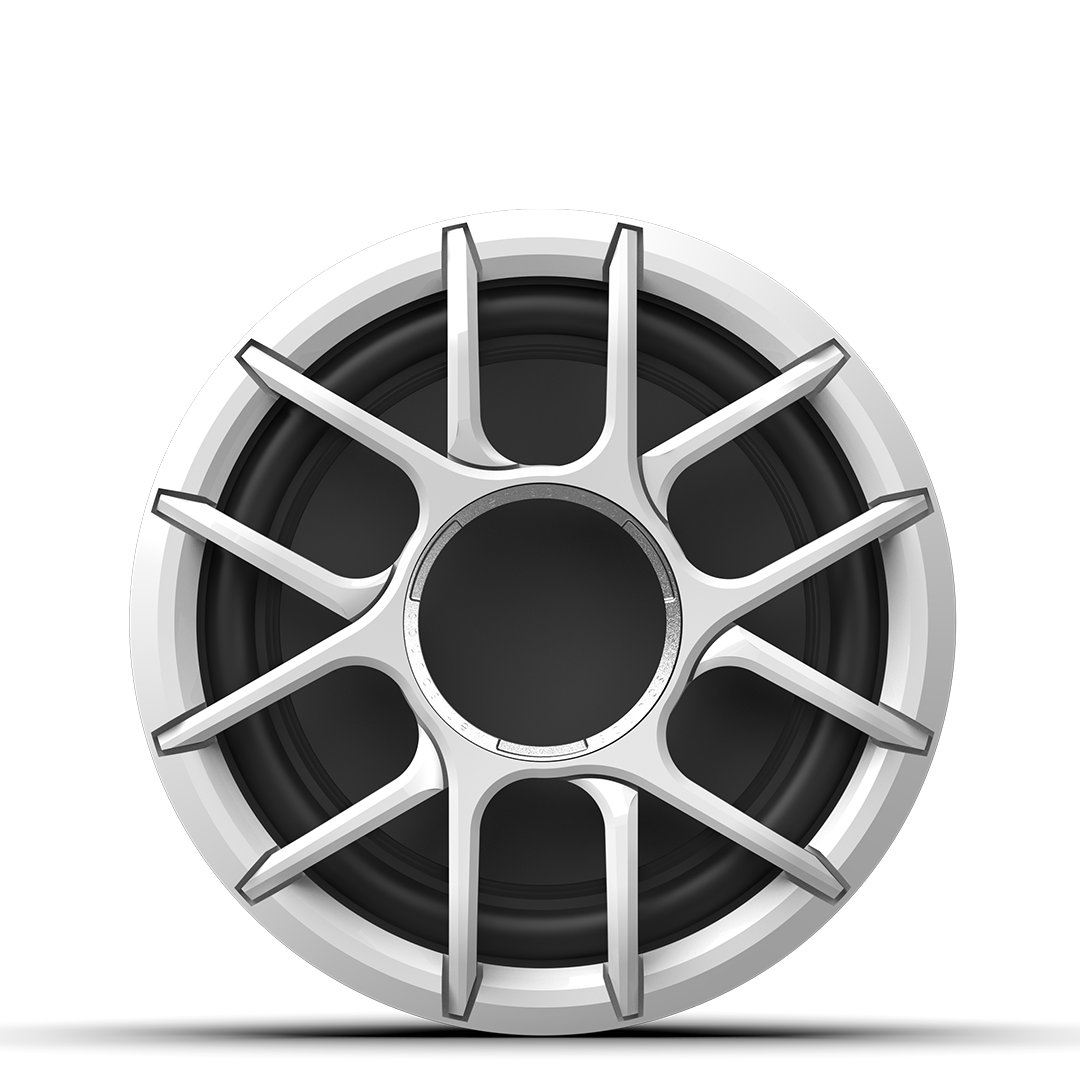 ZERO 12 S4 XZ-W | Wet Sounds Zero Series 12-inch 4Ω High-Output Sealed Enclosure Marine Subwoofer with White XZ Grille