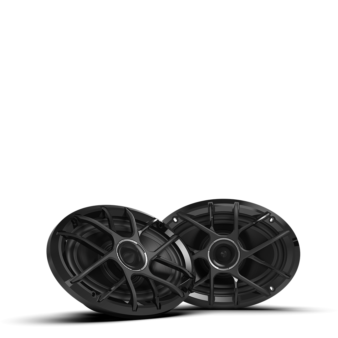 ZERO 69 XZ-B | ZERO Series 6x9 High-Output Marine Coaxial Speakers - Black