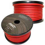 Wet Sounds Red Frost 1/0 Gauge Amp Wire - 50 Ft Spool