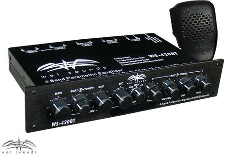 Wet Sounds WS420BT - Dual Band EQ With Microphone & Bluetooth - www.wetsounds.com.au